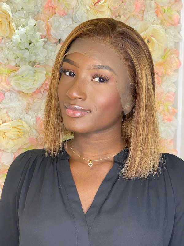 Amy - Perruque Bob Wig Effet Balayage - 12 pouces