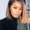 Mya - Perruque Lace frontal Carré Courte Lisse Ombre