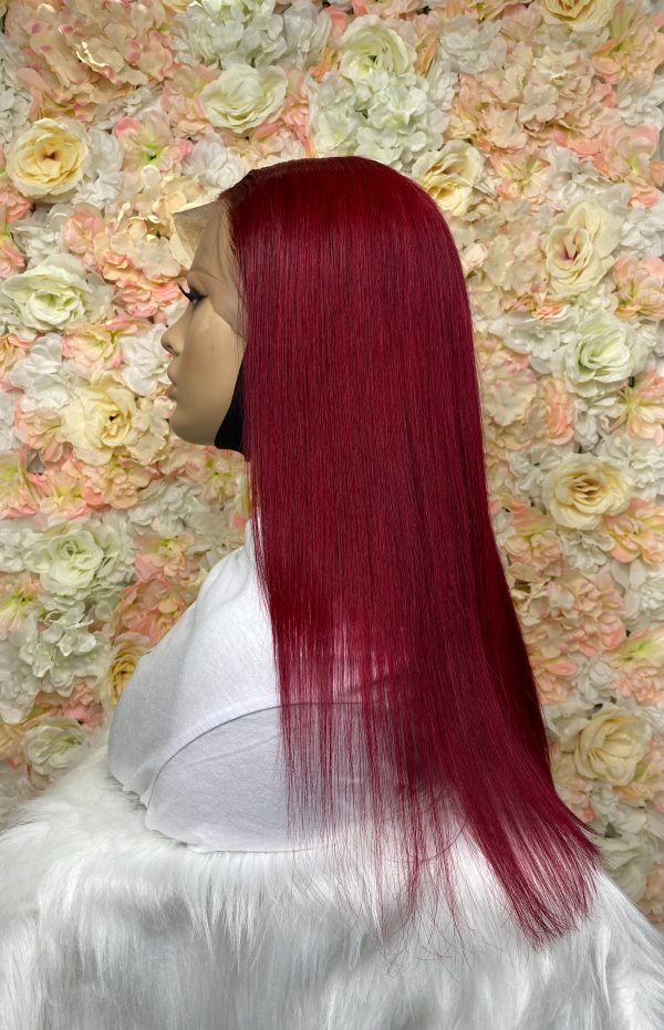 Kelly - Perruque Lace Frontal Lisse Rouge