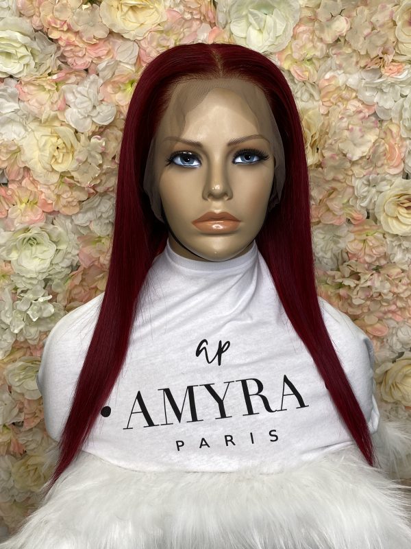 Kelly - Perruque Lace Frontal Lisse Rouge