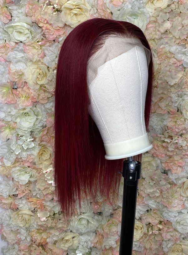 Kelly - Perruque Lace Frontal Lisse Rouge