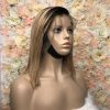 Keisha - Perruque Carré Bob Lisse Ombré Caramel