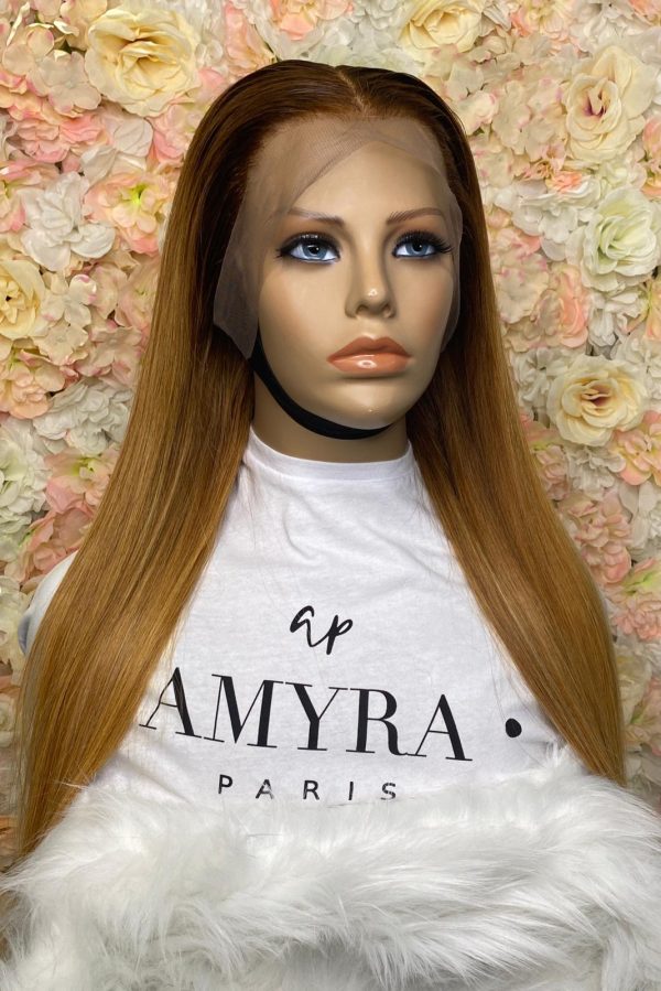 Samantha - Perruque Lace Frontal Blond Ombré Caramel