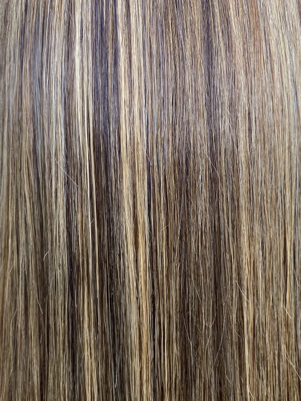 kamélia perruque lace frontal lisse caramel highlight